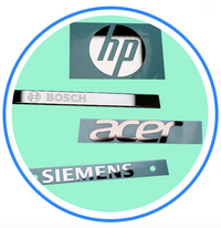 Pegatinas de metal para cualquier marca Pegatinas de metal para cualquier marca