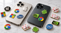 Parte frontal y trasera de pins metálicos adhesivos personalizados con sistema adhesivo